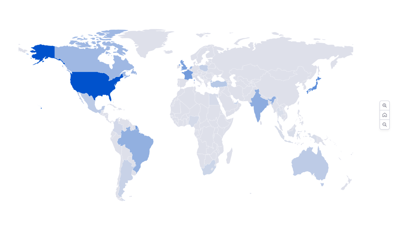 World Map & Region Analytics for monday.com